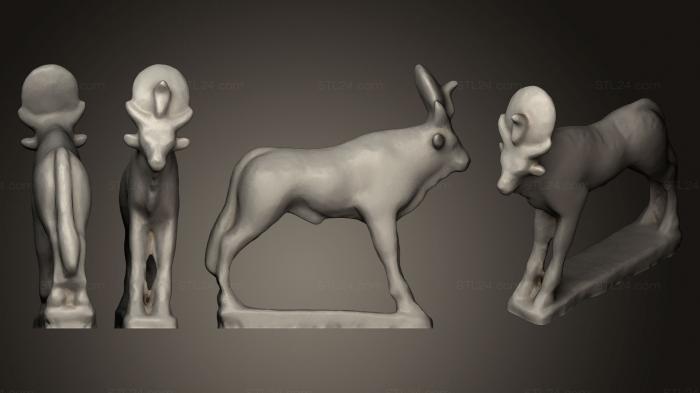 Статуэтки животных (Бык Апис, STKJ_0482) 3D модель для ЧПУ станка